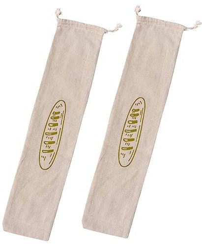 Cabilock 2stücke Brotbeutel Mit Kordelzug Wiederverwendbar Aus Leinen Für Brotaufbewahrung Und Lagerung Geeignet Für Bäckerei Und Haushalt