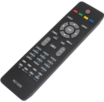 Universal TV-fjärrkontrollersättning för, Yo, Murphy, Techwood, Xenius, Bush, Alba & eller - Kompatibel Universell Tele-fjärrkontroll för Enkel TV-åtkomst