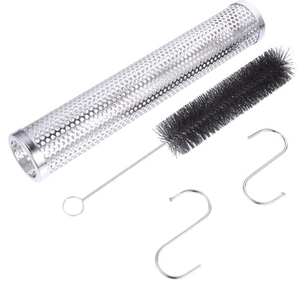 balacoo Stainless Steel BBQ Smoke Generator Tube for Grill, Silver