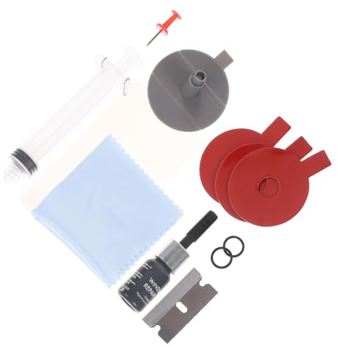 JUMPLAWN Reparaturset Einfach Anzuwenden für Windschutzscheiben Autoscheibenrisse zur Reparatur Werkzeug mit Reparatur und Abs und Stahl Materialien Langlebig von Kratzern Steinschlägen