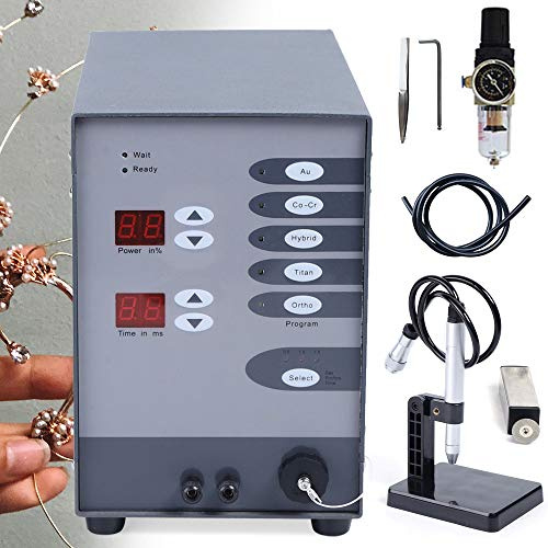 IYUESQ Saldatrice a Punti Kit saldatrice Permanente per Gioielli Macchina per Saldatura a Punti CNC 110V 60HZ Saldatrice ad Arco di Argon pulsato per Riparazione Fai da Te di Gioielli Pez