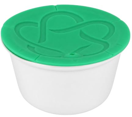 Yosoo Health Gear Återanvändbar Kaffekapsel Passning för Machine Rostfritt Stål Silikonfyllningsbar Filterpod med Tamper Brush Spoon Cup, Pods Lid Maker Machine, återanvändbar Kopp Kit