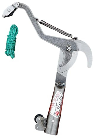FewNvWa Sécateur Élagage Coupe Branche Outil Jardinage Corde Acier Fer Système Poulie Économie D'Énergie Convient Jardin Résidentiel Verger Professionnel, L
