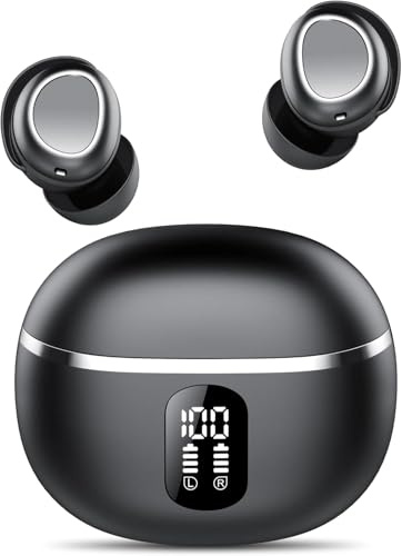 FAMOO Ear Buds Wireless Earbuds, Bluetooth Headphones 5.4 In Ear with 4 ENC Noise Cancelling Mic, 50H Playtime Bluetooth Earphones, Bass Boost 90%, NEW Mini Bluetooth Earbuds IPX7 Waterproof, USB-C