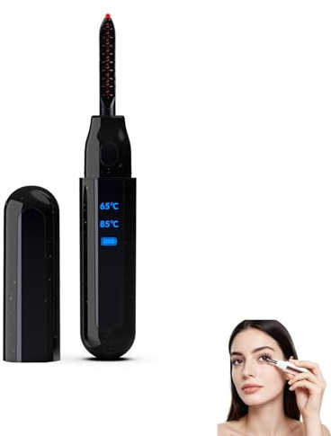 Calisi Lash Curler,Heated Lash Curler,Hoch-Niedrig-Intelligente Zwei-Gang-Temperatur 65°-85°, Schnelle Vorwärmung Innerhalb Von 10s,Langanhaltende Locken,für Alle Wimperntypen(A)