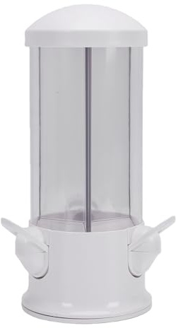 BAOFUYA Candy Dispenser Machine, 3 Compartment Candy Vending Machine Kids Snack Storage Dispenser with 360 Degree Rotation Screw Cap Base for Gummy Candies Peanuts Bubble Gum Kids Adults