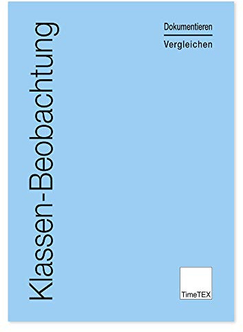 TimeTEX Klassen-Beobachtung - Dokumentieren - Vergleichen - Hellblau - A4 - Heft - 10850 - Schülerbeobachtung