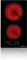 ThermoMate 30cm Ceramic Hob 2 Zones, Built-in Electric Hob 2 Rings, 9 Heating Level, Timer，Safety Lock, Sensor Touch Control, 3000W, No Plug Included