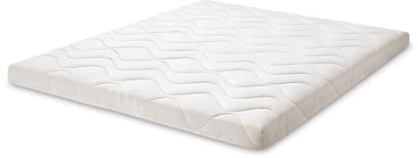 Letti Moderni Naturlatex Topper 100x200-100% Latex Matratzen Topper, Höhe 8 cm, 7 Komfortzonen, Oeko-Tex Zertifiziert, Premium Matratzentopper für Optimalen Schlafkomfort