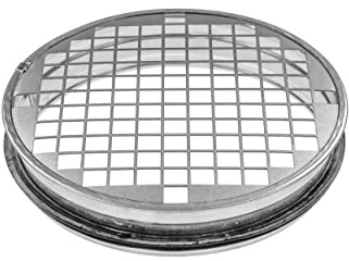 Repa Market 6 Inch Galvanized Steel Duct End Cap with Mesh Screen and Rubber Gasket Round Vent Plug Male Fit/HVAC Exhaust & Intake Pipe Cover/Air Vent Cap for Indoor & Outdoor Dryer Duct Systems