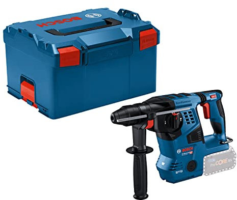 Bosch Professional 18V System Akku Bohrhammer GBH 18V-28 C (inkl. Zusatzhandgriff, Fetttube, Einlage, L-BOXX, ohne Akku/ Ladegerät)