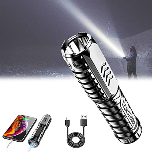 Special Forces Strong Light Flashlight, Multifunctional Rechargeable Flashlight, Super Bright Flashlight, USB Mini Multifunctional Rechargeable Flashlight with 3 Lighting Modes (1pcs)