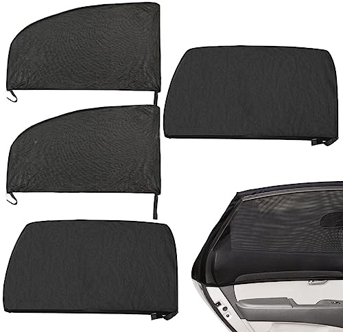 Parasol para coche, puerta delantera flexible, parte trasera, protección UV, cortinas protección UV para coche
