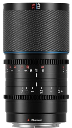 SIRUI Saturn 75 mm T2.9 1.6X Vollformat Kohlefaser anamorphe Linse, Cine Objektiv weniger als 500 g (Natur Fackeln, DL Mount)