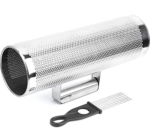 4x12in Guiro Shaker Aluminum Orff Percussion Instrument + Scraper for Unique Rustling Sound