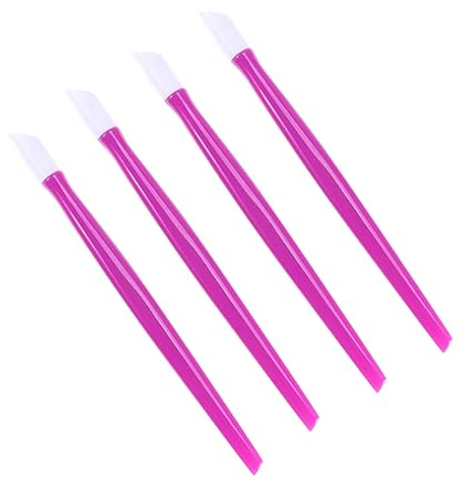 Healeved 100piezas Palillo Para Limpiar Uñas De Plástico Empujador De Cutículas Profesional Herramienta De Manicura Para Quitar Piel Muerta Para Uso Casa y Salón