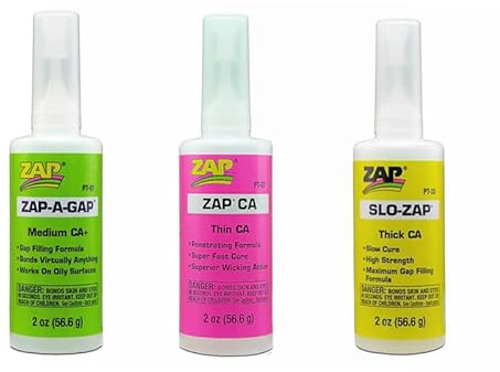 Generic ZAP-A-Gap PT01 PT07 PT33 Thin Medium Thick CA Adhesive Glue Rubber Plastics 2oz COMBO PACK