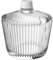 Pullmer Zuckerdose aus Glas mit Deckel, Zuckerbehälter aus Glas, rund, 210 ml(Zuckerdose Selena)