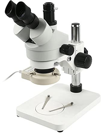 8KLANMMQ Industrielles Trinokular-Stereo-Mikroskop, Vergrößerung, kontinuierlicher Zoom, 7-fach – 45-fach, für Labor, Telefon, Leiterplattenreparatur, Löten