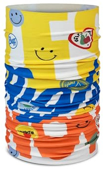 Buff Braga de cuello Original EcoStretch Niño Niña, Bufanda, Tubular, Multifuncion, Cuello y Cabeza, Correr, Caminar, Senderismo, Sostenible, Ligera, Talla Única, Multi