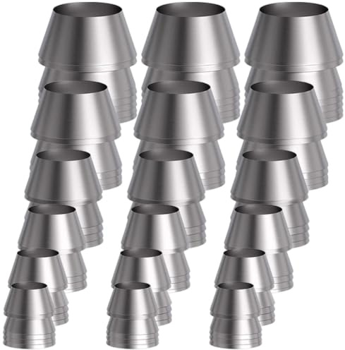 HANABASS Metallkeile Für Axtgriff Und Hammerstiel 18 Stück Runder Axtkeilset 2.00X1.80X1.80Cm Werkzeugverstärkung Für Reparatur Holzarbeiten