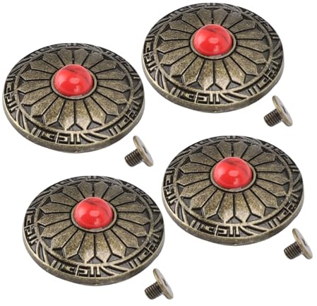 10 Sets 30Mm Screw Back Rivet Buttons Sunflower Design Decorative Fasteners for Bags Accessories Fashion Clothing