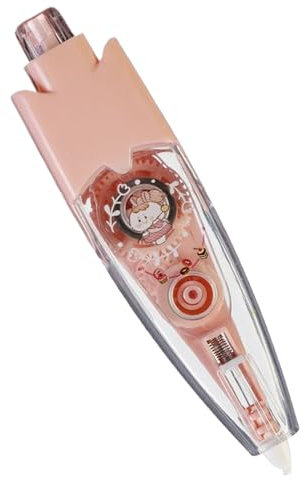 Bolígrafos decorativos para niños, bonitos bolígrafos decorativos tipo prensa, cinta correctora de encaje, bonitos marcadores estacionarios, suministros estéticos de álbumes de recortes para diario