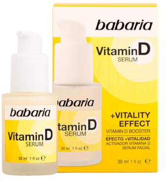 Babaria - Serum Facial Con Vitamina D | Serum Antiarrugas Piel Radiante Y Revitalizada | Antiarrugas Mujer Y Hombre Con Vitamina E Y Probióticos | Cuidado Facial Mujer Uso Diario 30ml