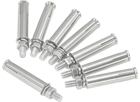 8 PCS 304 Stainless Steel Expansion Bolts – Heavy-Duty Wall and Floor Anchors for Concrete and Brick (M6 × 60mm)