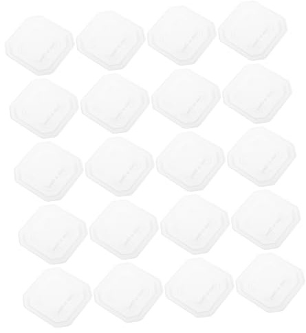 HEMOTON 20pezzi Sottovasi Quadrati Trasparenti in Plastica Spessa per Piante Vassoi Raccogli-Acqua per Vasi da Fiori Vaschette per Piant Interno Esterno