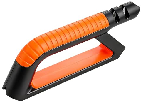 All in 1 Knife Sharpener, Blade Sharpener Tool with 3 Sharpening Slots, Multi-Purpose for Kitchen Knives Garden Shears Pruners Scissors Lawn Mower Blades Axes Hatchets and Outdoor Cutting Tools