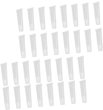 BESTYASH 60 Stück Nachfüllbare Lippenbalsam Tuben Weiß Leere Kosmetikbehälter Für Lipgloss Selbst Herstellen Lippenpflege Tuben Für Frauen Mädchen
