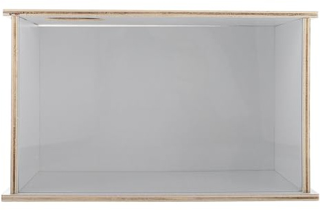 VILLCASE Transparentes Acryl Sandbad 25,2x15,2x14,5cm für Kleintiere Inklusive Hamster und Mäuse Geeignet als Dekorative Sandbadbox und Pflegebecken