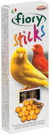 Fiory Sticks Canary Treats Honey Flavour 60g High Protein Seed Treats for Canaries