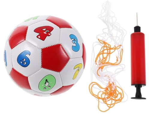 BESPORTBLE 1 set di mini pallone da calcio gonfiabile - piccolo pallone da calcio per bambini, piscina, spiaggia, giardino, giochi sportivi, forniture per feste, giocattolo di conteggio dei numeri e