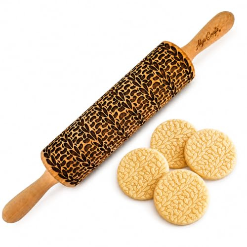 KNITTING PATTERN Embossing Rolling Pin. Wooden Dough Roller for Baking by Algis Crafts