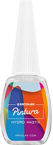 Kryolan Pintura Hydro Mastix Hautkleber, Pinselflasche 12 ml, wasserlöslich - ideal für Party, Karneval, Fasching, Halloween, LARP & Make-up Artists