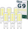 Tailcas Bombilla LED G9 5W, Blanco Frio 6000K, LED Equivalente a la Bombilla Halógena de 50W, Sin Estroboscópico 500LM, AC220-240V, No Regulable, Ángulo de Luz de 360°, Pack de 6