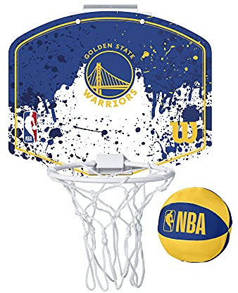 Wilson Mini-Basketballkorb NBA Team Mini Hoop, GOLDEN State Warriors, Kunststoff