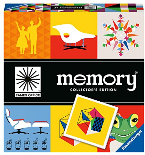 Ravensburger Collectors' Memory Eames – 27377 - Das weltbekannte Gedächtnisspiel mit einzigartigen Bildern des Designerpaares Ray und Charles Eames, EIN besonderes Memory für Kunst-Liebhaber
