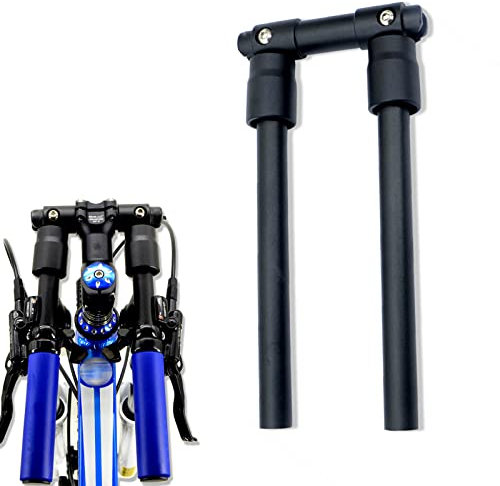 Faltbar Fahrradlenker MTB 25.4mm Lenker, Downhill Lenker Mountainbike Lenker 3K Matt Glossy Lenker Rise Bar für Rennrad Radfahren Trekking Enduro XC,Black,560mm/22inch