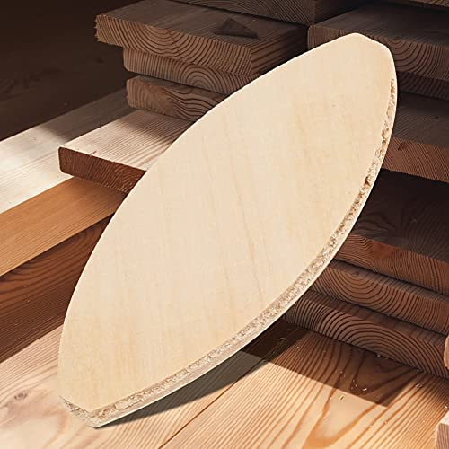 Tbest 100pcs Wood Joining Biscuits - 20#, High Quality Solid Wood, Superior Adhesive Performance for Plate Joining and Stability