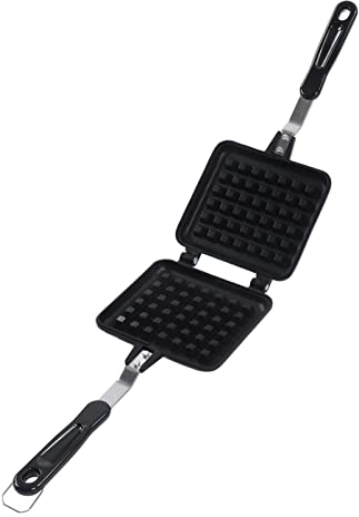 Bandeja Para Hornear Gofres Cuadrada, Gofrera, Sartén Para Hacer Gofres Con Revestimiento Antiadherente, Olla Para Hacer Gofres De Aleación De Aluminio Con Asas Dobles, Sandwichera Para Desayuno