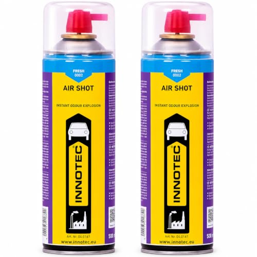 MP Produkt Innotec Air Shot Fresh, 2 pezzi di profumo istantaneo, spray profumato di alta qualità, profumo speciale con solventi organici, 100% senza silicone