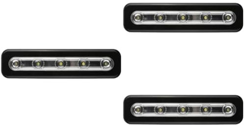 Housoutil Led Licht Fernbedienung 3st Kabelloses Nachtlicht Bewegungssensor Licht Sensorlampe Licht Für Schrank Treppenlicht Schubladenlampe Weinschrank Berührungsempfindliche Lampe