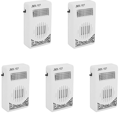 ZOMTTAR 5X RJ11 Adapter Louder Telephone Ring Flash Amplifier Ringer for Landline Telephone