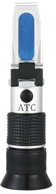 Honig-Refraktometer Handrefraktometer Brix 0-90% Zuckerkonzentrationsmessgerät ATC for Fruchtsaft, Lebensmittel, Getränke, Honig mit Karton Hohe Präzision