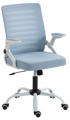 Panana Mesh Back Office Chair Rolling Ergonomic Desk Chair with Wheels Adjustable Height Task Chair (Blue)