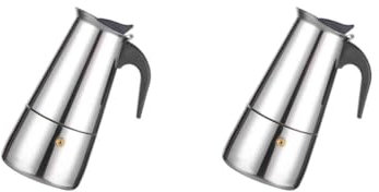 2 Set Percolator Cup Breakfast Accessories Smooth Surface Coffee Supplies Compact Size Rustproof Filtering Kettle 6 Kettles/300ML
