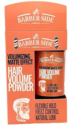 ican Barber Side London Volumizing Powder Natural Look Frizz Control Flexible Hold 20g